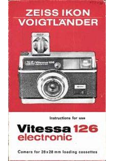 Zeiss Ikon Vitessa 126 manual. Camera Instructions.